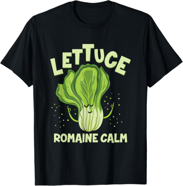 Lettuce Romaine Calm Mindfulness Vegan Yoga Lover Yogi Joke ... - Image 2
